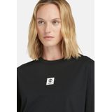Timberland Stack Logo T-shirt Met Korte Mouwen Zwart M Vrouw