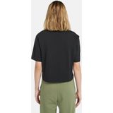 Timberland Stack Logo T-shirt Met Korte Mouwen Zwart M Vrouw