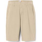 Timberland - Claremont Poplin Chino Short - Kleur: Beige - Materiaal: 98% Katoen, 2% Elastaan