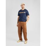 Timberland - Kennebec River Linear Logo - T-Shirt - Dark Sapphire - 100% Katoen