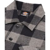 Dickies - Geruite Overhemd - Grijs - Heren - Lange Mouwen