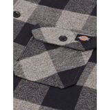 Dickies - Geruite Overhemd - Grijs - Heren - Lange Mouwen