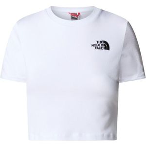 The North Face - S/S Essential Cropped Slim Tee - TNF White - Katoenmix
