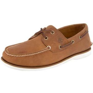 Timberland, Heren Slip-On Loafer met Non-Slip Sole Bruin, Heren, Maat:46 EU