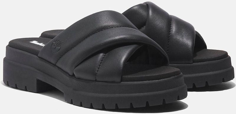 Timberland - Sandaal - Zwart - Premium Leer - Slip-On Stijl