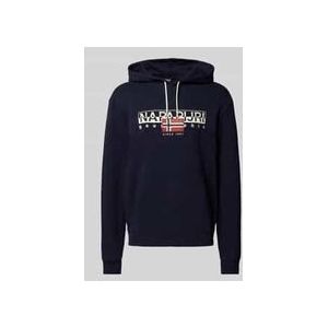 Napapijri Hoodie - AYLMER - Labelprint - Puur Katoen