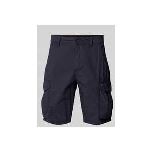 Napapijri - Korte Broeken - Heren - Blauw - Katoen - Cargo Stoffen Shorts