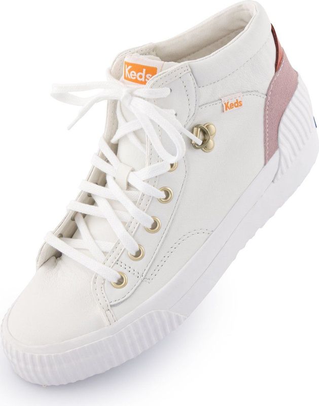 Women's shoes keds wms demi mid trx leather white