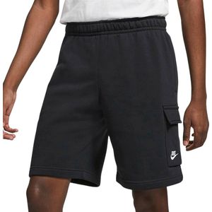 Nike - Sportswear Club - Cargo Korte Broek - Zwart - Katoen/Polyester
