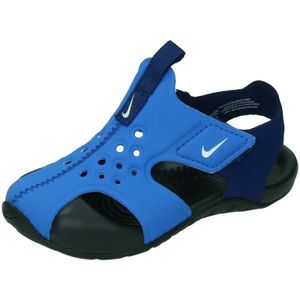 Nike Sunray Protect 2 (TD), gymsandalen voor kinderen en jongeren, Blauw Signaal Blauw Wit Blauw Void Zwart, 21 EU