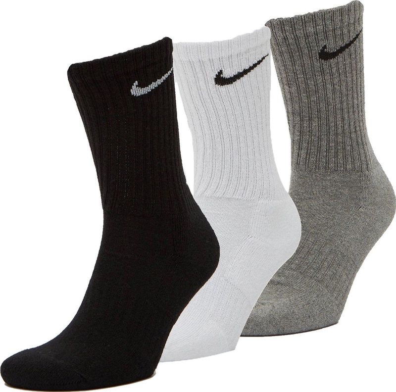 Nike - Everyday Cushion Crew Socks - 3-Pack Crew Socks-34 - 38