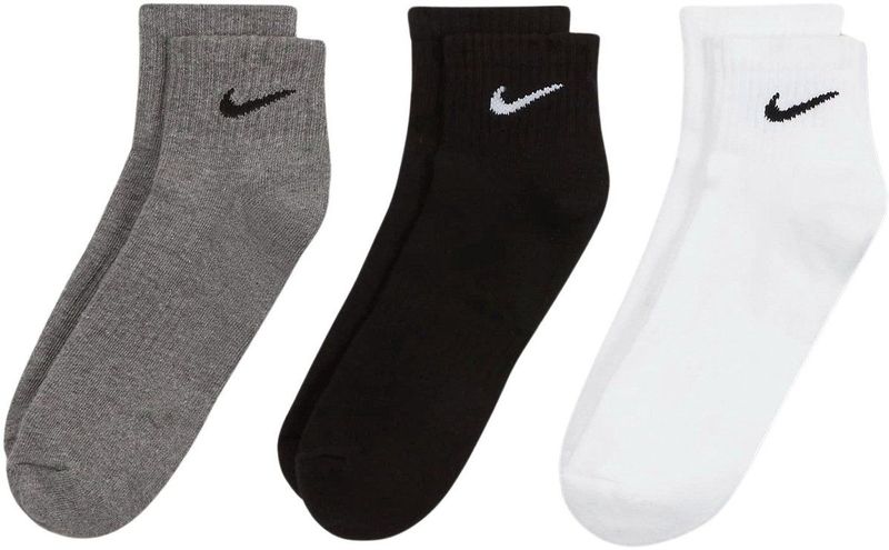 Nike - Everyday Cushioned - Enkelsokken - Wit - 3 Pack