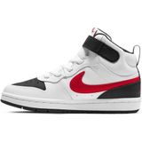 Nike court borough mid 2 in de kleur wit/zwart.