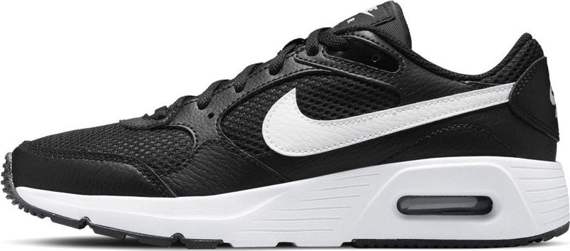 NIKE - Air Max SC - Sportschoenen - Zwart/Wit - Leer/Stof/Mesh