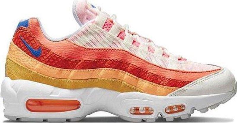 Nike - Air Max 95 - Damestrainers - Wit / Oranje / Roze / Blauw