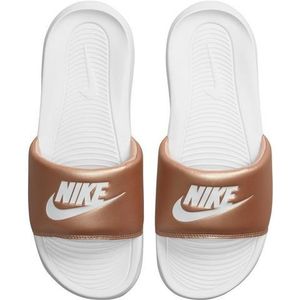 Slippers Nike Victori One Slide - Kinderen  Wit/goud  Dames