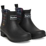 Barbour - Kingham - Regenlaars - Zwart - 100% Rubber - Katoenen Voering