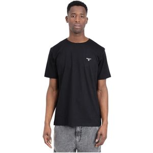 Barbour, Heren, Tops, Zwart, Maat: L Katoen,