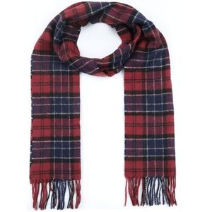 Barbour Sjaal Tartan Wolmix Bordeaux