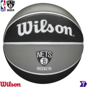 WILSON NBA Team Brooklyn Nets bal zwart-grijs r. 7 (WTB1300XBBRO0