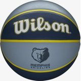 Wilson Basketball NBA TEAM TRIBUTE, MEMPHIS GRIZZLIES, Outdoor, rubber, maat: 7