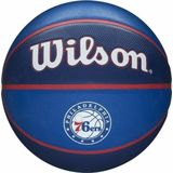 Wilson Basketbal, NBA TEAM TRIBUTE, PHILADELPHIA 76ERS, Outdoor, rubber, maat: 7