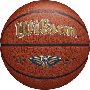 Wilson Basketbal, Team Alliance Model, NEW ORLEANS PELICANS, Binnen/buiten, Gemengd leer, Maat: 7