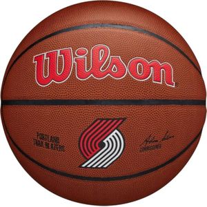 Wilson Basketbalteam ALLIANCE, PORTLAND TRAIL BLAZERS, binnen/buiten, gemengd leer, maat: 7