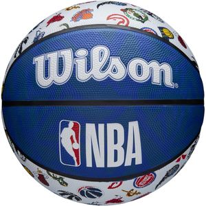 Wilson Basketbal, NBA All Team Model, Outdoor, Rubber, Maat: 7, Rood/Wit/Blauw