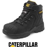 CAT - Everett - Veiligheidsschoen - Zwart - Leer - Waterdicht