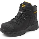 CAT - Everett - Veiligheidsschoen - Zwart - Leer - Waterdicht