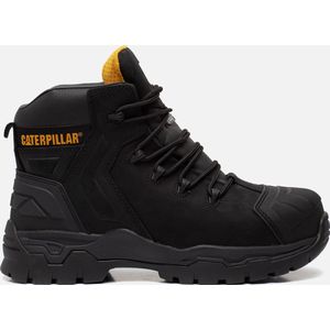 CAT - Everett - Veiligheidsschoen - Zwart - Leer - Waterdicht