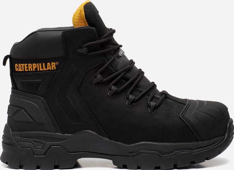 CAT - Everett - Veiligheidsschoen - Zwart - Leer - Waterdicht
