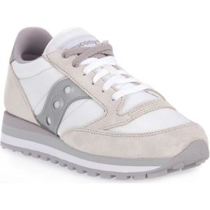 Saucony, Jazz Triple White Silver Sneakers Wit, Heren, Maat:38 EU