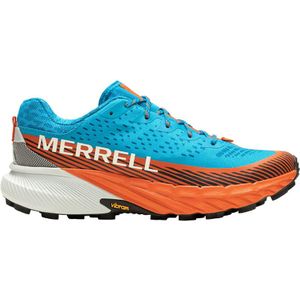 merrell agility peak 5 trailschoenen blauw oranje