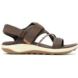 Merrell - Terran 4 Backstrap - Sandalen - Grijs - Leer en Gerecycled Textiel