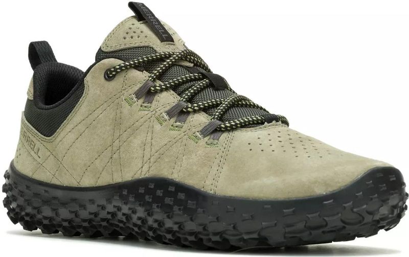 Merrell - Wrapt - Sneakers - Olijfgroen - Leer/Polyester