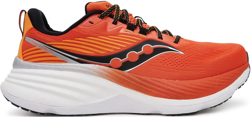 Saucony - Hurricane 24 - Hardloopschoenen - Zwart - PWRRUN PB-foam