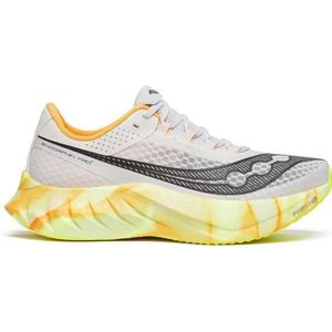 Saucony Endorphin Pro 4 Wettkampfschuh Herren - Grau, Orange, Größe 43