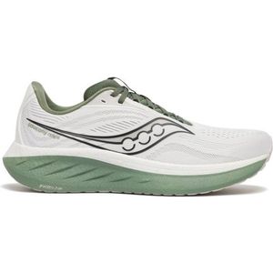 Saucony Ride 18 Neutralschuh Herren - Weiß, Oliv, Größe 42.5