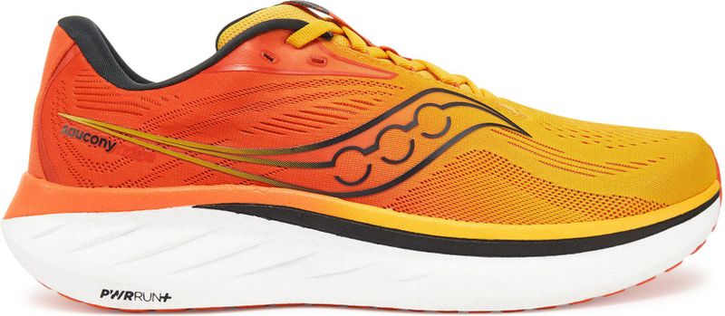 Saucony - Ride 18 - Hardloopschoenen - Zwart - PWRRUN+ - 8 mm Demping