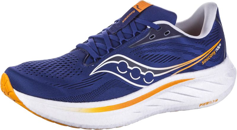 Saucony - Ride 18 - Hardloopschoenen - Zwart - Neutrale Demping