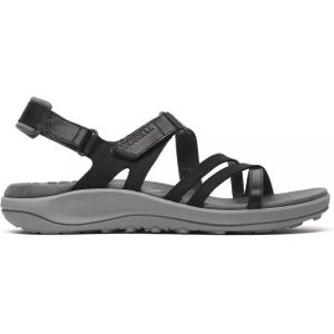Merrell - Harbor Sandalen - Leer - Zwart - Microvezel Voering