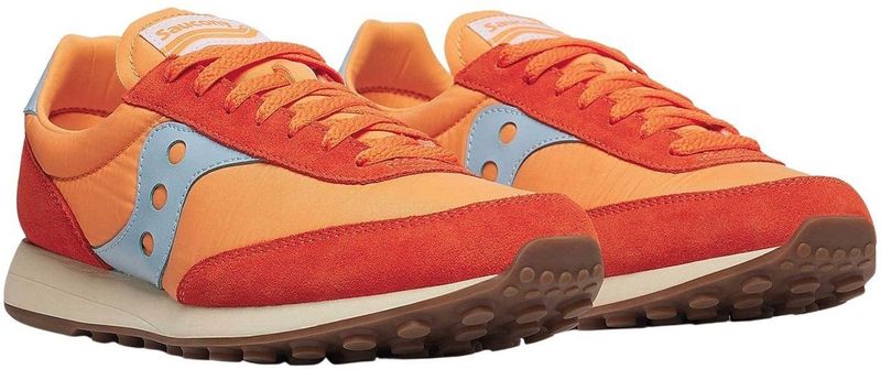 Saucony - Trainer 80 - Sneakers - Oranje - Leer - Casual