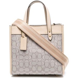 Coach Vintage Jacquard Field Tote Tas , Beige , Dames , Maat: ONE Size