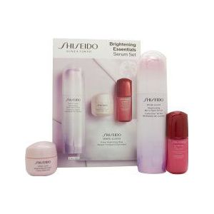 Shiseido - Brightening Essentials Eye Geschenkset - 50ml Power Infusing Concentrate - 15ml Oogcrème - 15ml Gel Cream - Power Brightening Masker