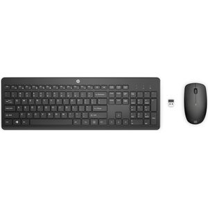 HP 230 18H24AA - Combo draadloos toetsenbord en muis, kleur zwart, Spaans QWERTY-toetsenbord