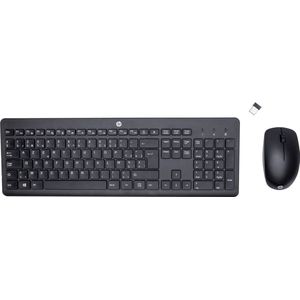 HP Draadloos Toetsenbord + Draadloze Muis 230 Azerty Be Zwart (18h24aa#ac0)