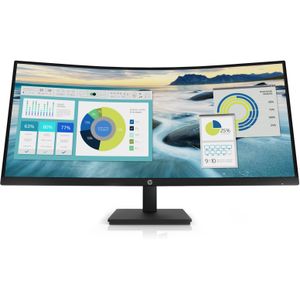 HP P34hc G4 LED-monitor Energielabel G (A - G) 86.4 cm (34 inch) 3440 x 1440 Pixel 21:9 5 ms USB-C, USB 3.2 Gen 1, USB-B, DisplayPort, HDMI, Audio-Line-out VA