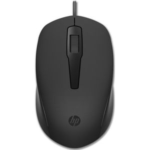 HP - 150 Muis - Kabel - Zwart - Ergonomisch Ontwerp